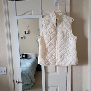 Cream Quilted Vest